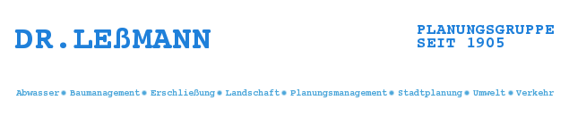 Logo der Generalplaner Infrastruktur Dr. Leßmann GmbH